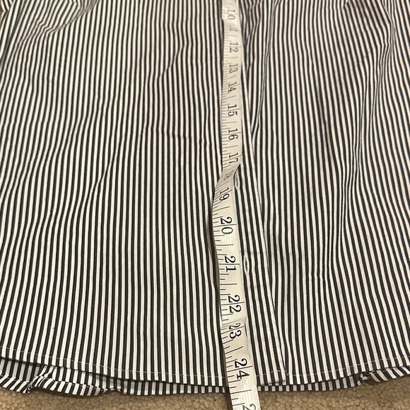 J. Crew Black and White Narrow Stripe Button-Down Shirt - Picture 5 of 7